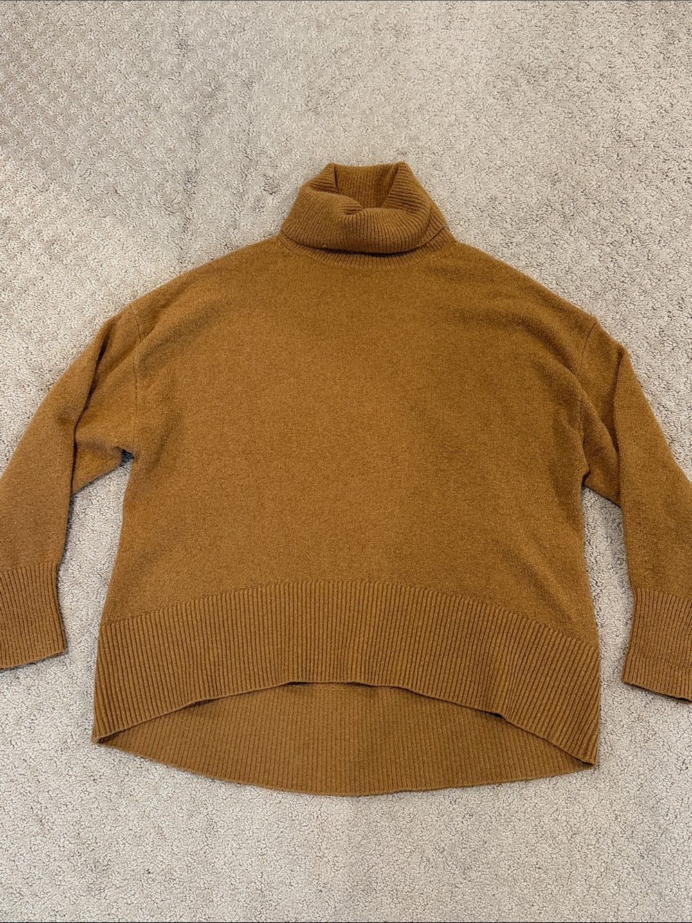 French Connection mustard brown Turtleneck Sweater